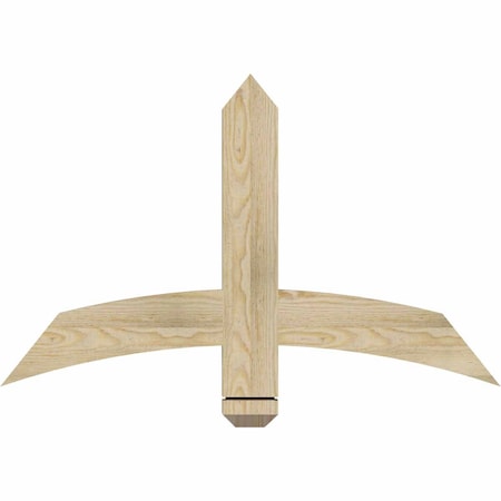 Ekena Millwork Bellingham Rough Sawn Timber Gable Bracket, Douglas Fir, 36"W x 23"H x 2"D x 4"F, 15/12 Pitch GBW036X23X0204BEL00RDF